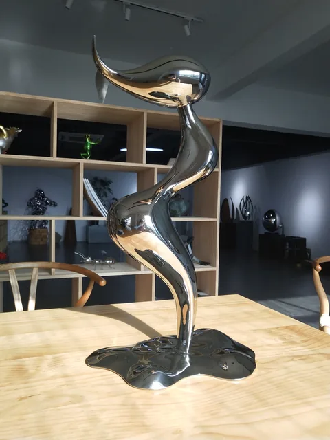Stainless Steel Sculpture Large Outdoor Mermaid Sculpture