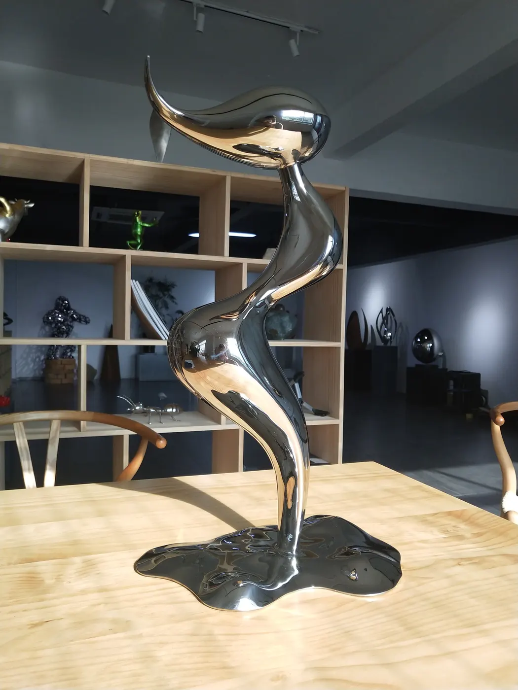 Stainless Steel Sculpture Large Outdoor Mermaid Sculpture