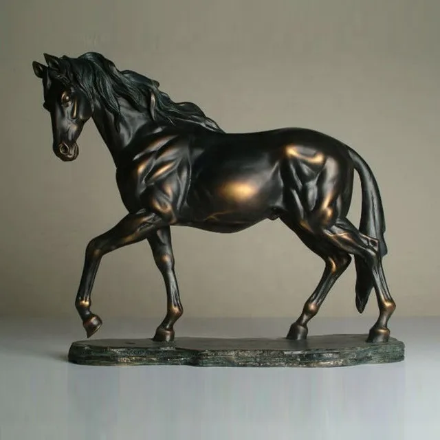 Self Made Abstract Running Man Bronze Sculpture in close view