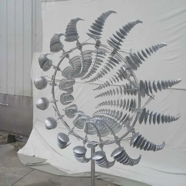 Hot Sale Modern Outdoor Garden 2 M Diameter Metal Stainless Steel Wind Kinetic Sculpture