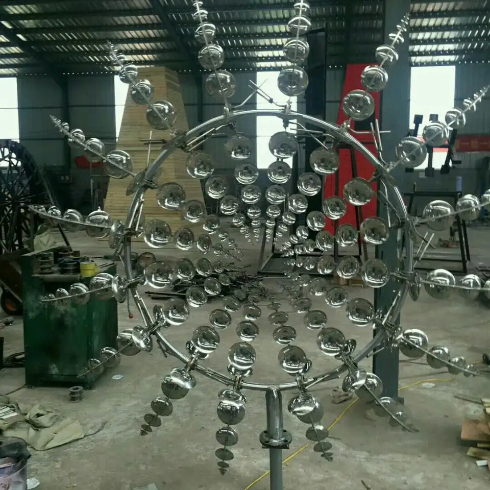 Basics of Wind Energy Outside Decoration Metal Stainless Steel Wind Kinetic