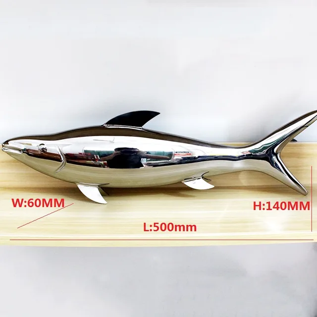Custom office furnishings, mini sculptures—fish in close view