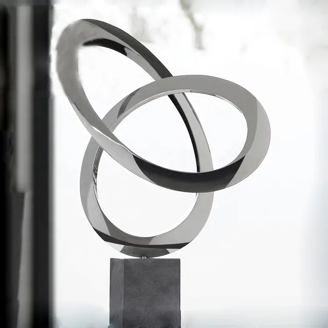 Home Luxury Decor Modern Art Stainless Steel Abstract Sculpture