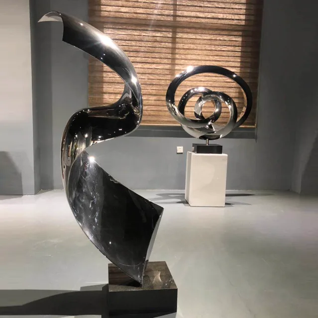 Interior Decoration Steel Twist Stainless Steel Twist Sculpture