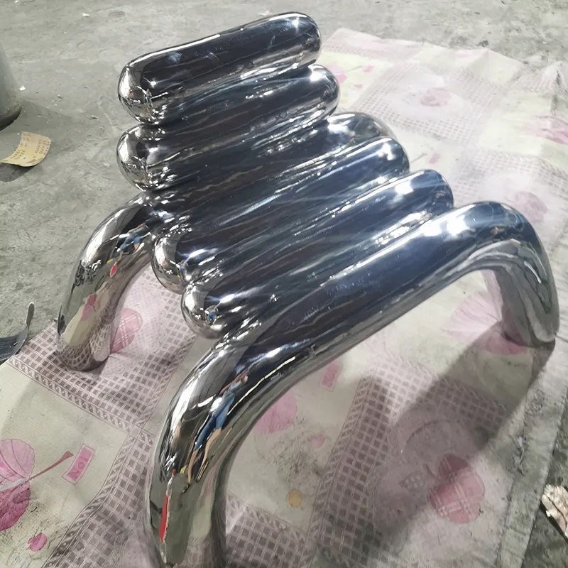 Interior home decoration stainless steel chair