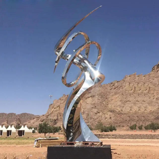 Modern Decoration Stainless Steel City Sculpture