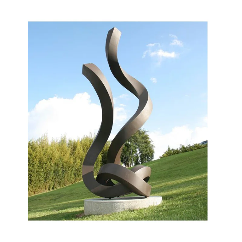 Abstract Outdoor Stainless Steel Polished Mirror Sculpture