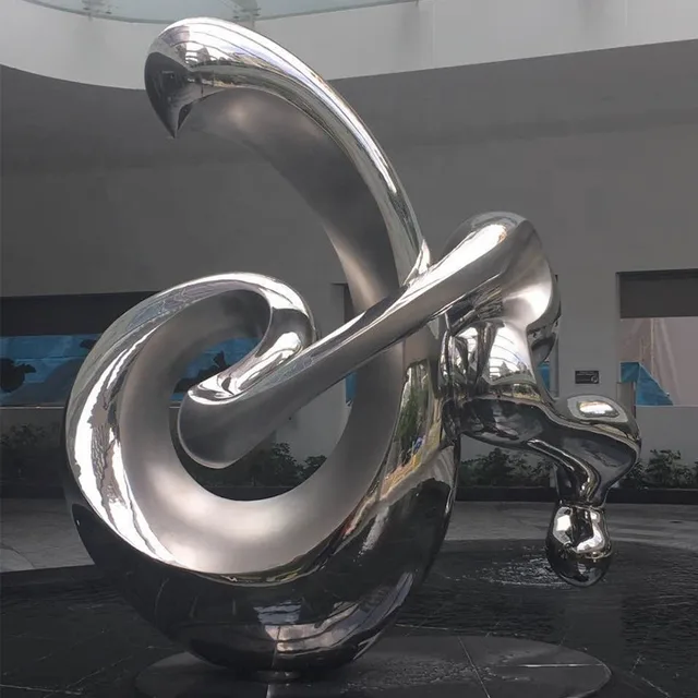 Large Contemporary Art Stainless Steel Outdoor Sculpture