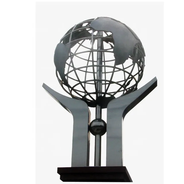 Large Garden Ornament Metal Spheres Sculpture For Sale