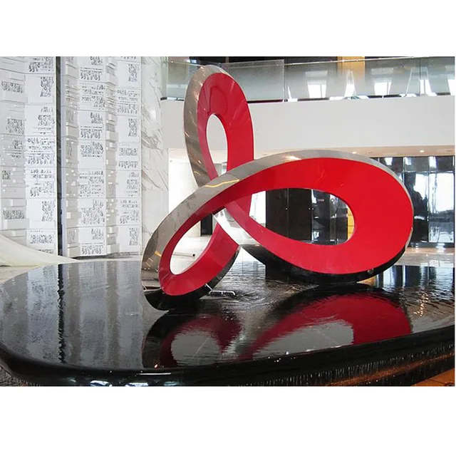 White creative bench modern art sculpture stainless in close view