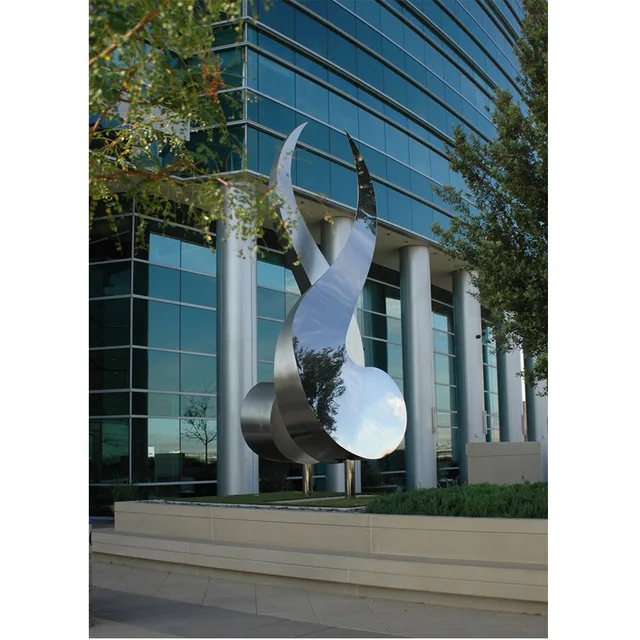 480cm Large Landscape Outdoor Stainless Steel Polished Sculptures