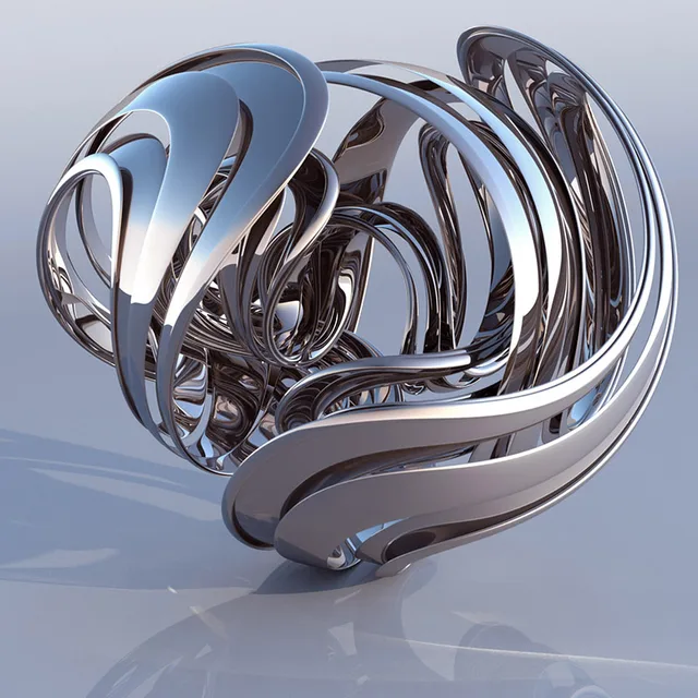 Stainless Steel Hollow Design Abstract Woman Sculpture in close view