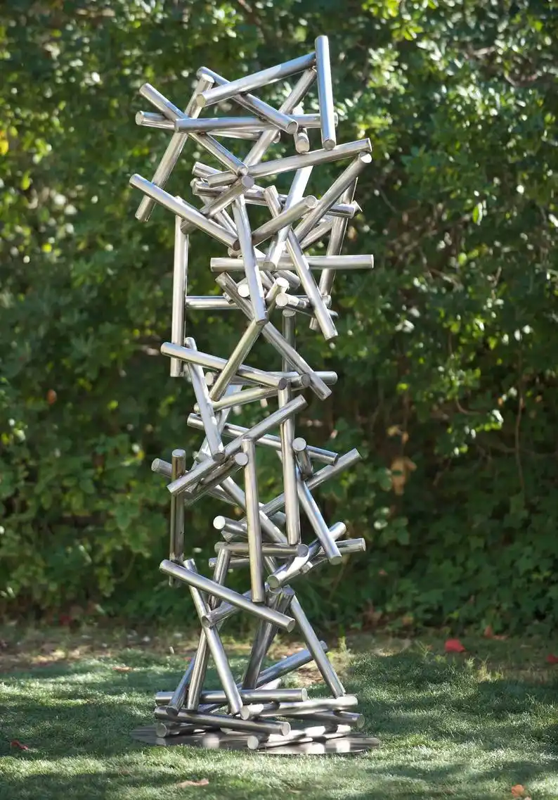 Abstract Modern Outdoor Stainless Steel MetalSculpture