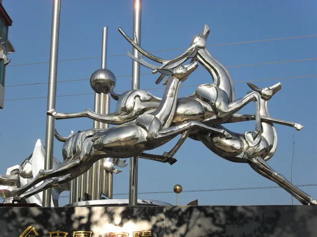 Large Modern Stainless Steel Ball Sculpture