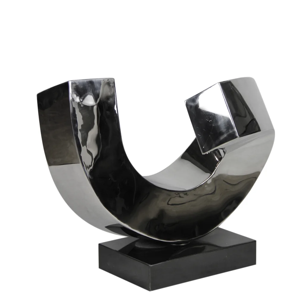 Garden Stainless Steel Mirror Abstract Circle Sculpture
