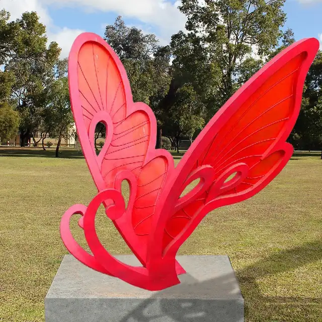 Large Metal Butterfly Stainless Steel Garden Sculpture