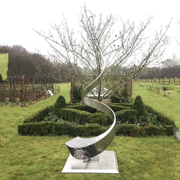 Large Modern Garden Abstract Stainless Steel Sculpture