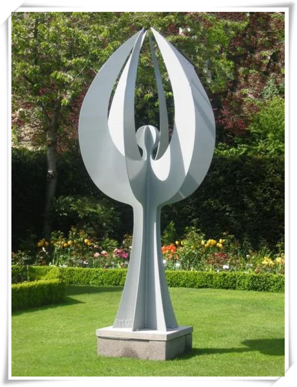 Large Modern Metal Angel Stainless Steel Garden Sculpture