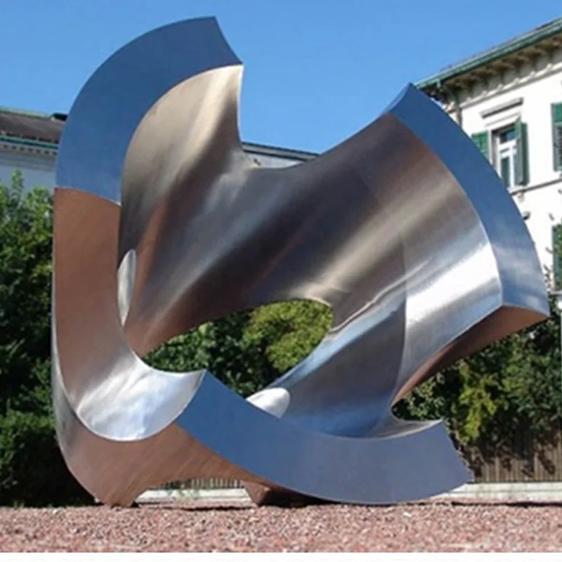 Contemporary Garden Lawn Decoration Stainless Steel Sculpture