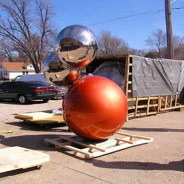 Large City Square Stainless Steel Balloon Outdoor Sculpture 3-9 Meters are available