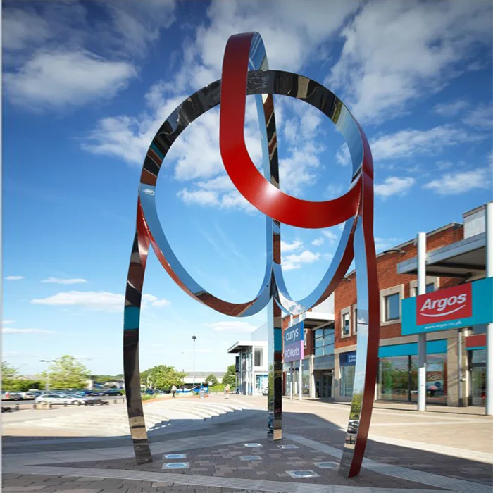 Large Outdoor Metal Crafts Stainless Steel Flower Sculpture