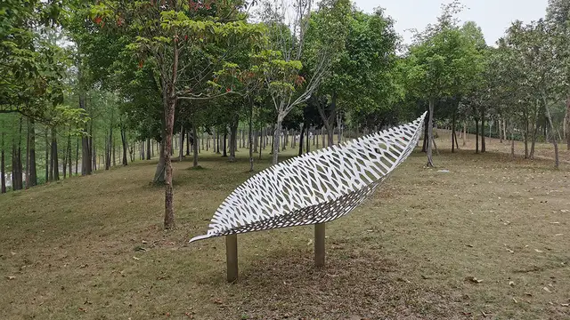 Outdoor Large Size Stainless Steel Fish Sculpture Animal Statue Garden