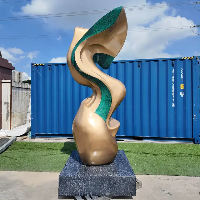 300cm Large outdoor square decorative art stainless steel abstract sculpture
