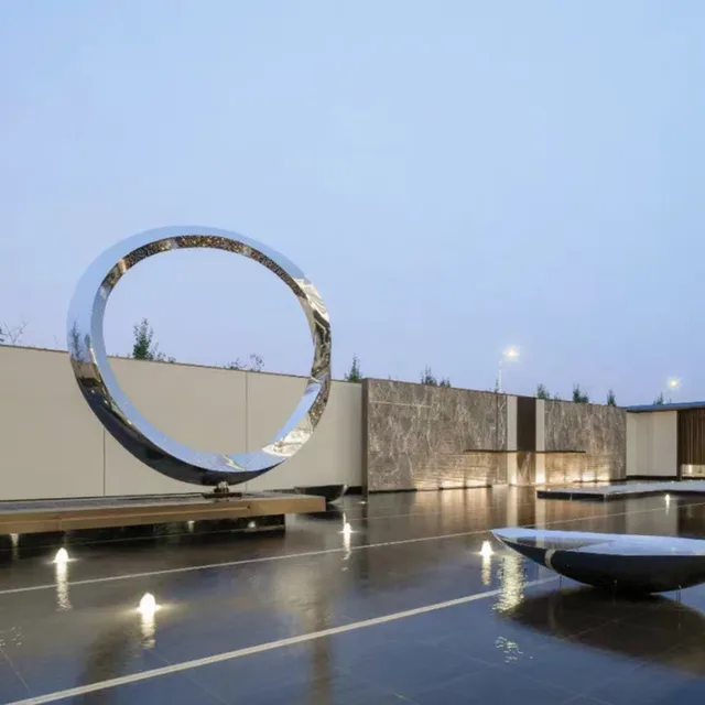 Outdoor Metal Sculpture Modern Abstract Art Garden Sculptures