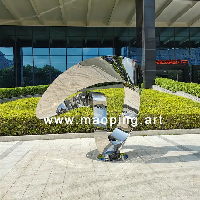 Large-scale outdoor abstract unique luxury courtyard decoration metal sculpture