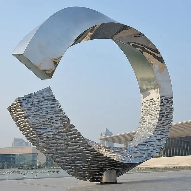 Sculpture Art Abstract Steel Ornament