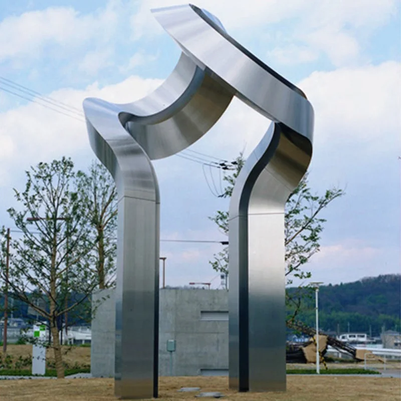Large Stainless Steel Outdoor Abstract Art Sculpture