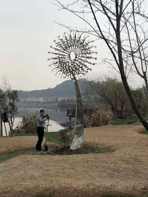Garden Decoration Stainless Steel Tree Sculpture