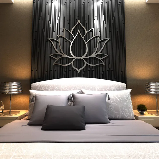 Lotus flower metal wall art home decor