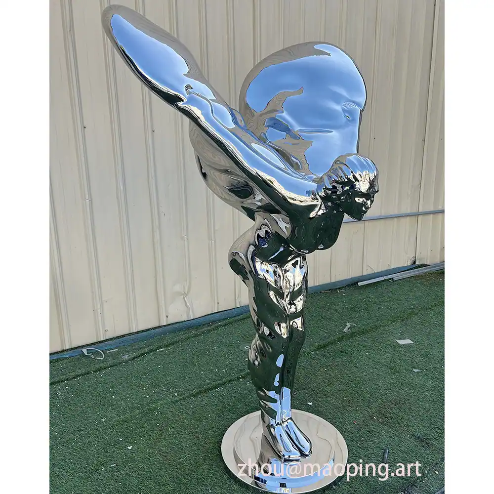 Luxury indoor hotel decorative art stainless steel sculpture