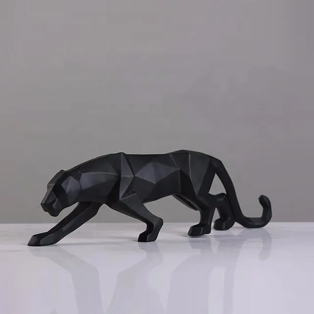 Mainstream Sculpture Life Size Stainless Steel Leopard Sculpture seen from another angle