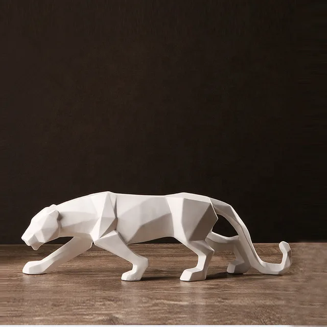 Mainstream Sculpture Life Size Stainless Steel Leopard Sculpture