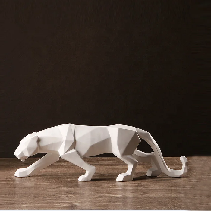 Mainstream Sculpture Life Size Stainless Steel Leopard Sculpture