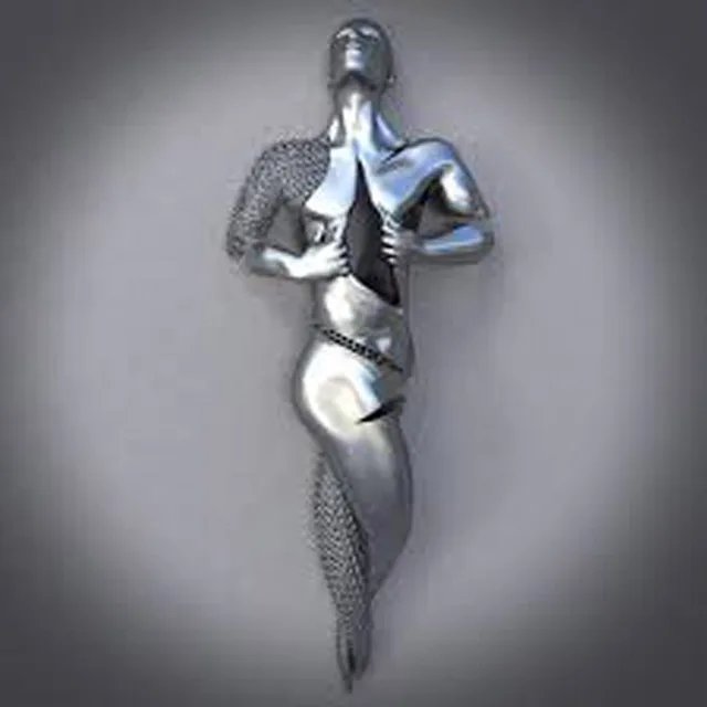 Metal Art Love Design Stainless Steel Modern Human Body Wall Sculpture seen from another angle