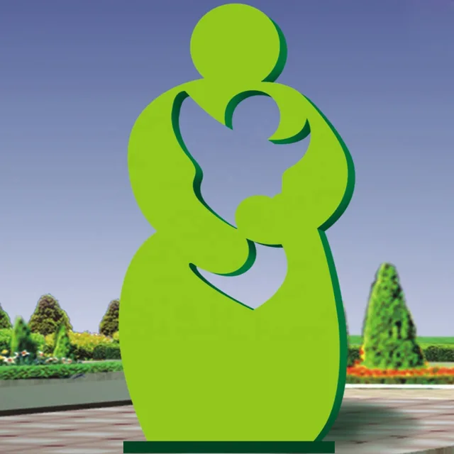 Large Outdoor Stainless Steel Metal Planters For Park Decoration