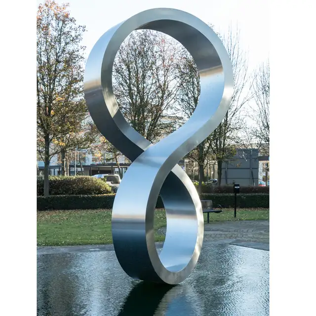 Outdoor large Ring Stainless Steel Modern Sculpture 3-9 Meters are available in close view