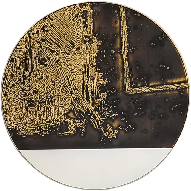Porch decoration painting restaurant aisle abstract wall pendant art painting living room study round metal hanging pain