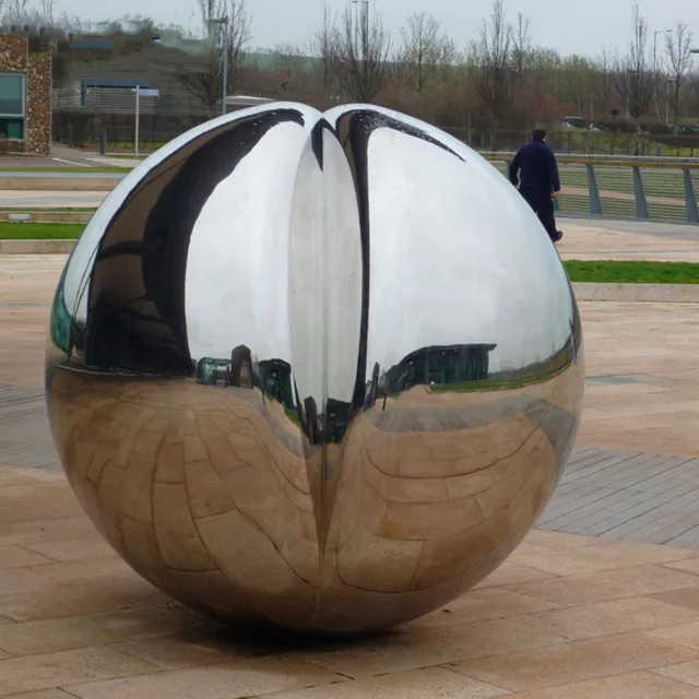 Large outdoor Mirror Polished Garden Stainless Steel Ball Sculpture