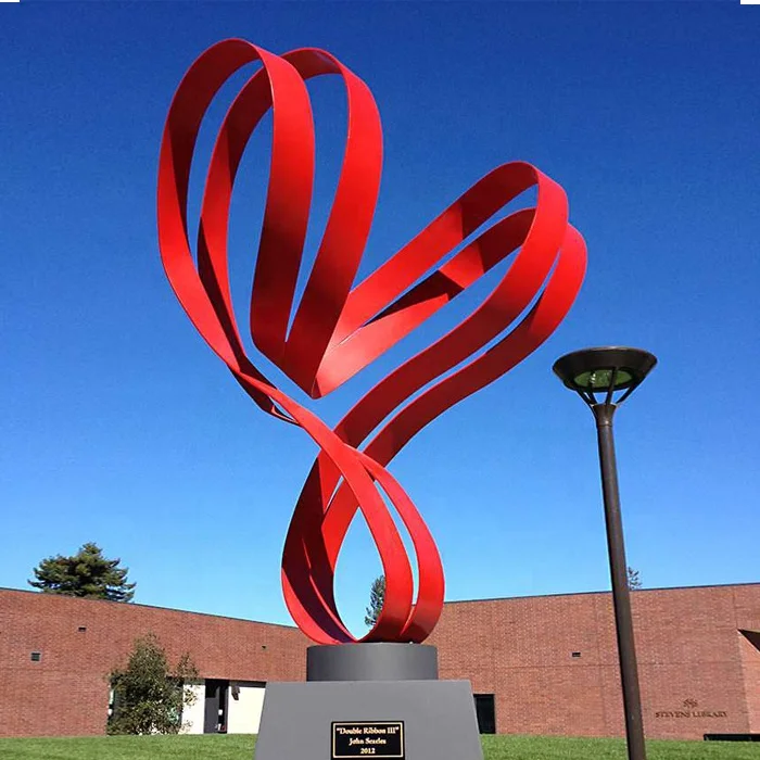 Modern Abstract Art Sculpture Stainless Steel Painted Sculpture