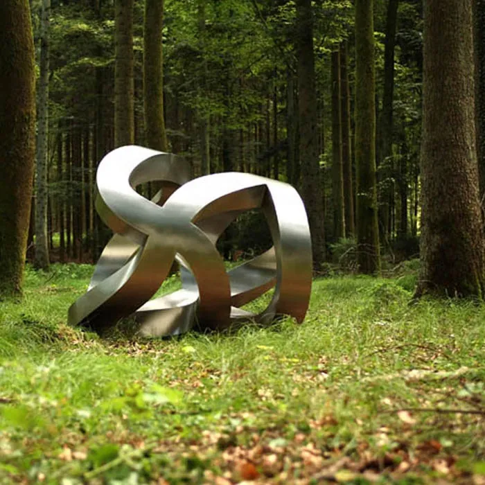 Modern Abstract Art Stainless Steel Garden Sculpture