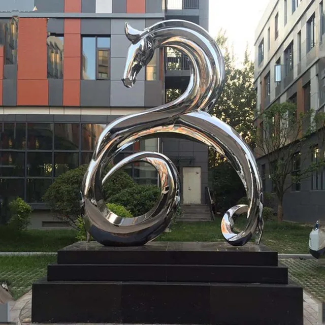 Stainless Steel Large Western Outdoor Sculpture