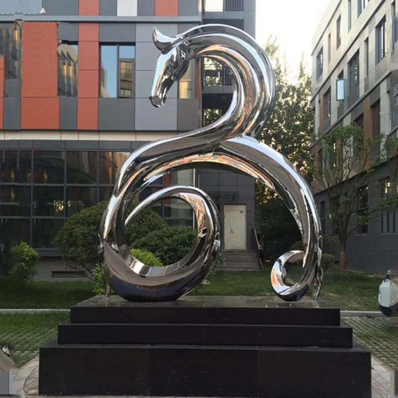 Stainless Steel Large Western Outdoor Sculpture