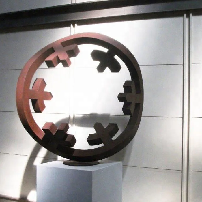 Modern Corten Steel Rusty Decorative Garden Sculpture