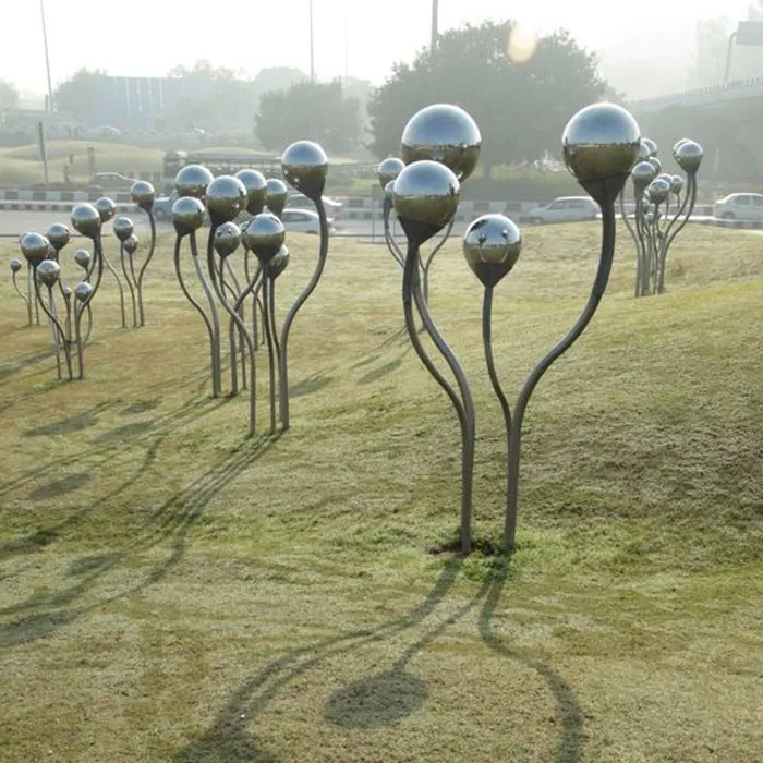 Modern Garden Landscape Art Stainless Steel Outdoor Sculpture