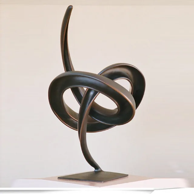 Warrior Abstract Bronze Sculpture Bronze Statue seen from another angle