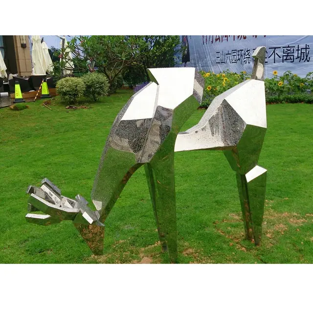 Life Size Giraffe Sculpture Corten Steel Animal Garden Sculpture